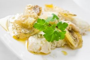 Flounder with Parsley and Caper Sauce